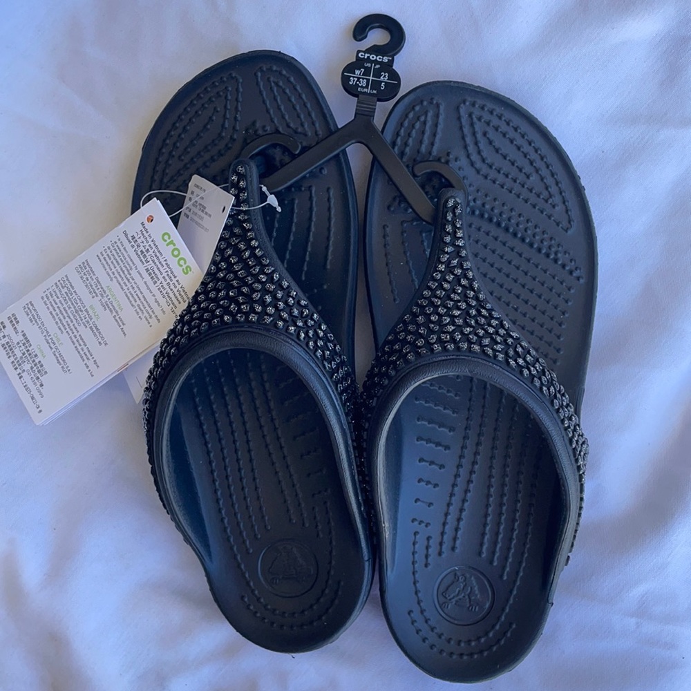 Crocs Sloane embellished flip